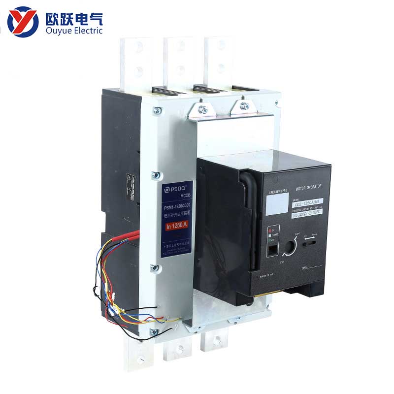 1250A 3P MCCB med elektrisk operatör