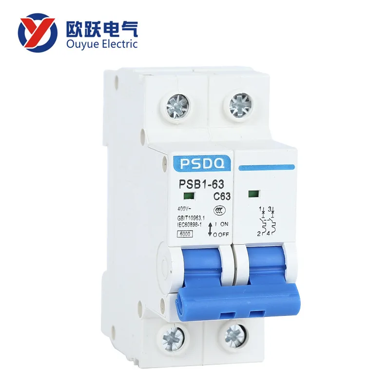 Liten effektbrytare 2P